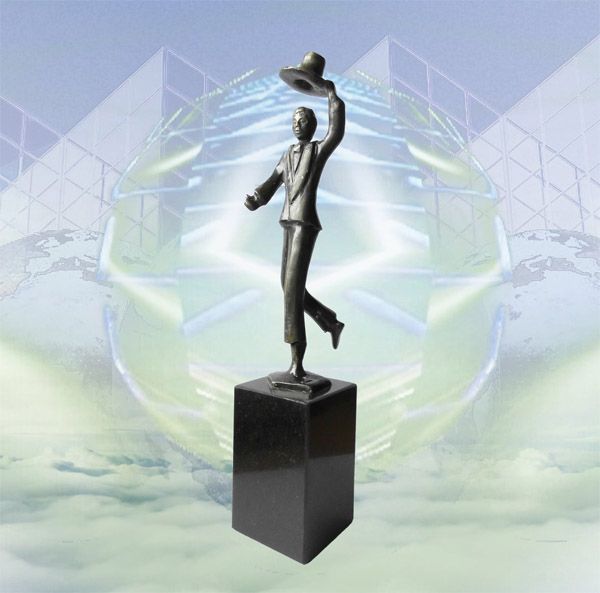 Skulptur Chef Geschenk Chapeau