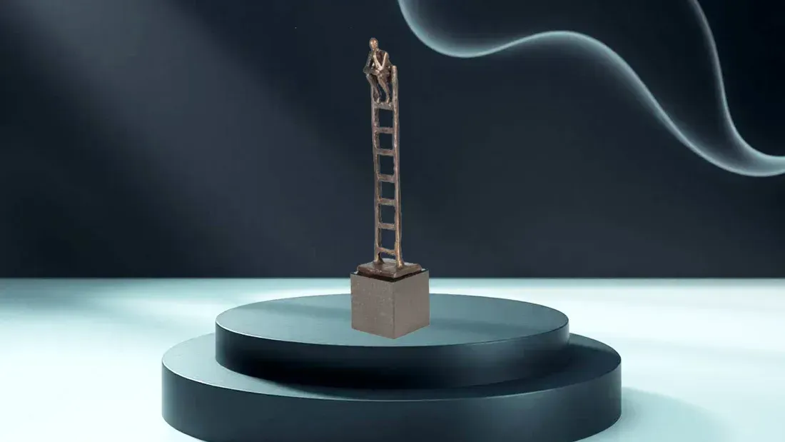 Geschenke zum FirmenjubilÀum Bronzeskulptur Der kreative Denker