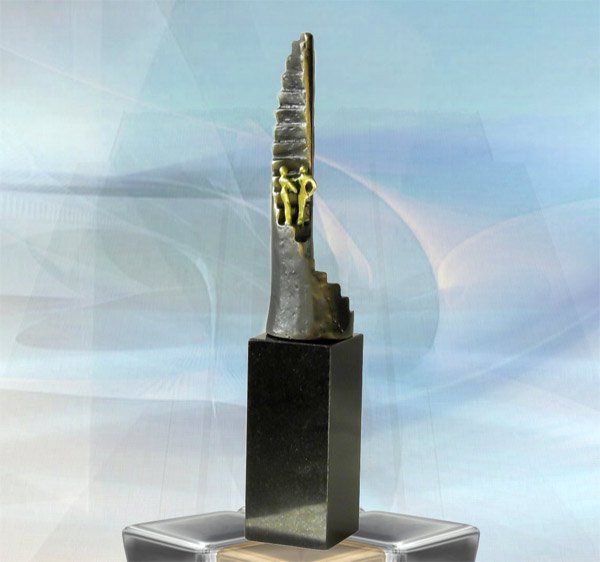 Skulptur zum Abschied Kollege Ruhestand Erfolg