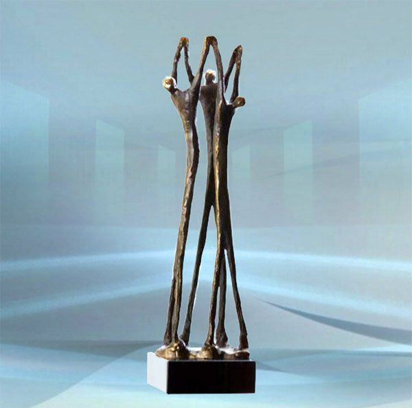 Skulptur zum Abschied Jobwechsel Niveauvolle Zusammenarbeit