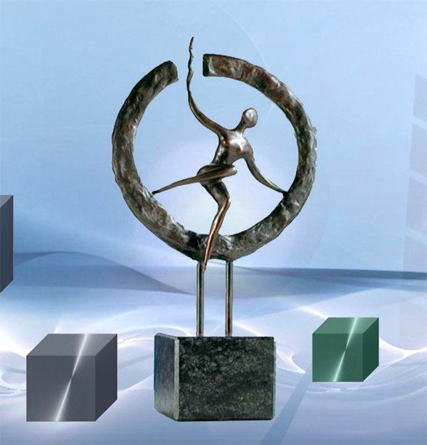 Skulptur zur Firmenübernahme Auf neuem Weg