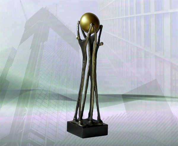 Skulptur Chef Geschenk Vereinte Zusammenarbeit