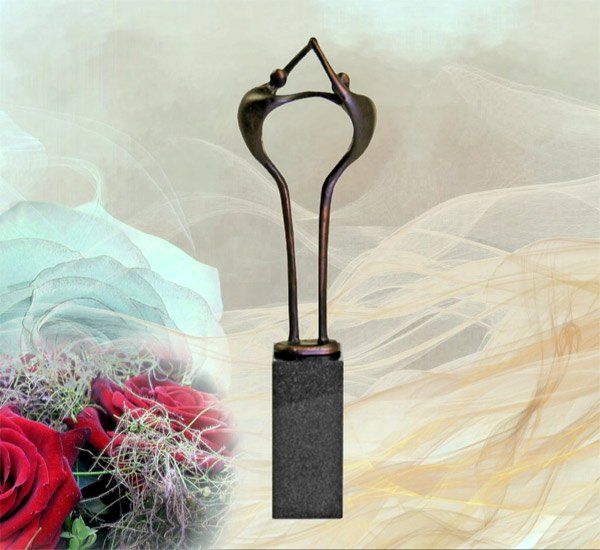 Skulptur zur Hochzeit Kollege Mitarbeiter Von Mensch zu Mensch