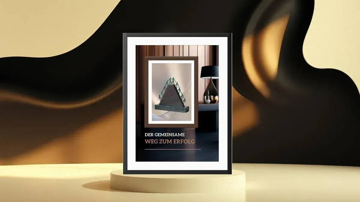 Geschenke zum FirmenjubilÀum Skulpturen-Wanddekoration Der gemeinsame Weg zum Erfolg