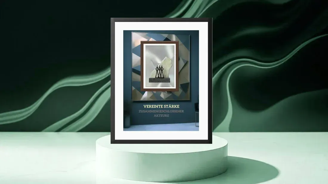 Geschenk zum FirmenjubilÀum Skulpturen Wandposter Vereinte StÀrke