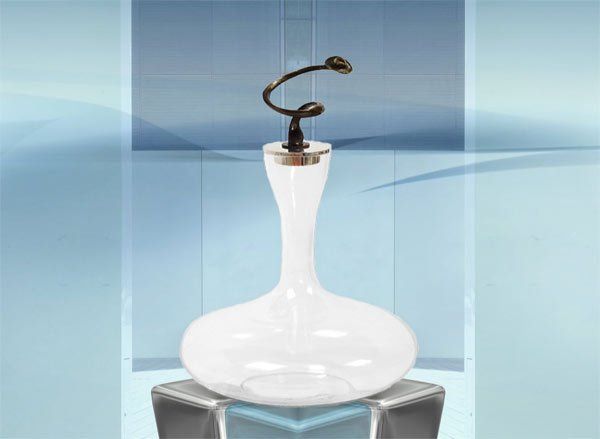 Skulpturen-Karaffe Geschenk Mitarbeiter Chapeau