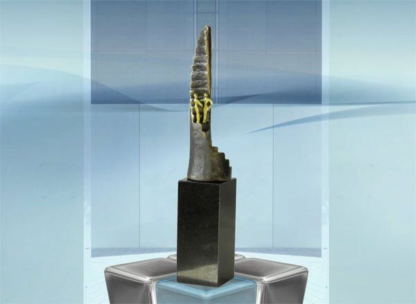 Skulptur Geschenk Mitarbeiter Erfolg