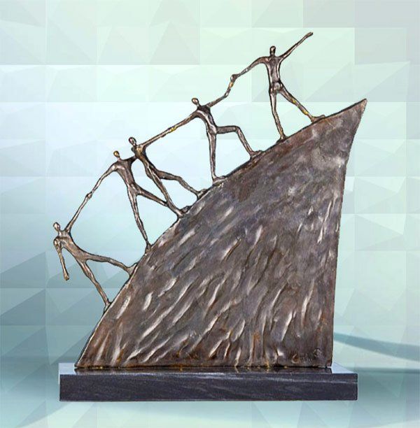 Skulptur zum Firmenjubiläum Der Weg nach vorne