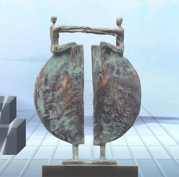 Skulptur zur Geschäftseröffnung Neue Perspektiven