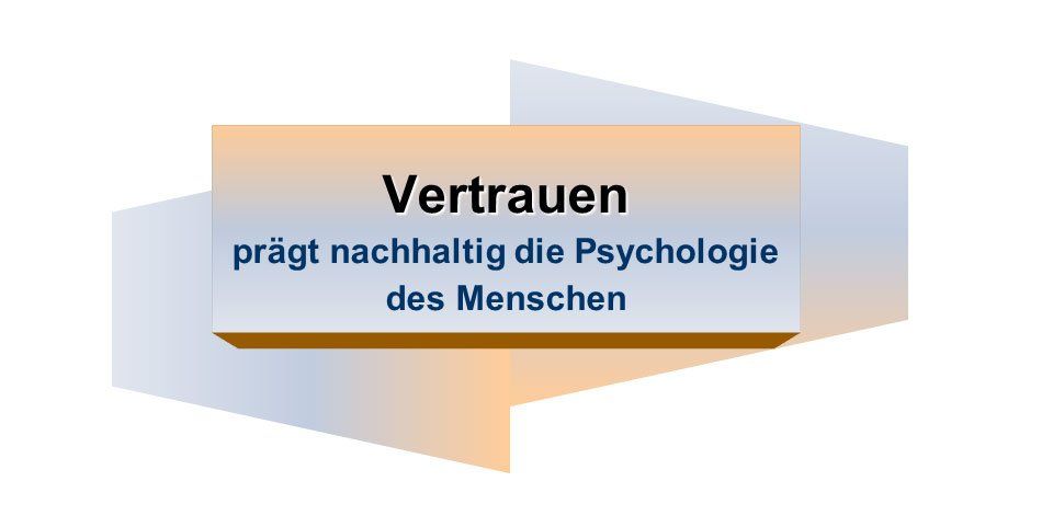 Vertrauen in der Psychologie des Menschen Vertrauen Psychologie Mensch
