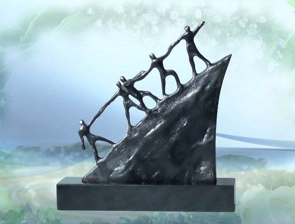 Skulptur zu Weihnachten Kunden Der Weg nach vorne