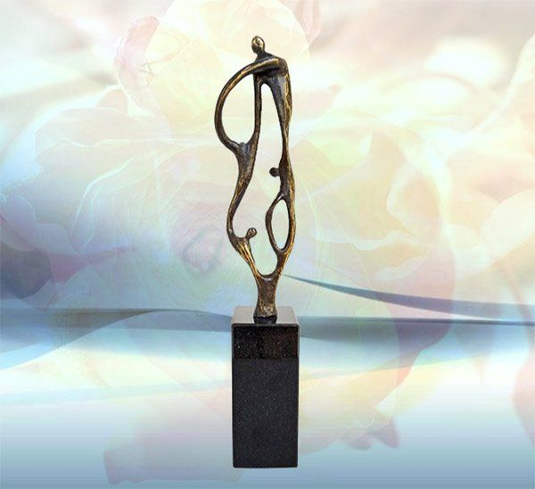 Skulptur zu Weihnachten Kunden Zukunft durch Zusammenarbeit