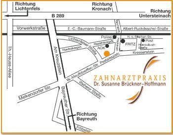 Anfahrtsskizze Praxis Brückner-Hoffmann Anfahrtsskizze