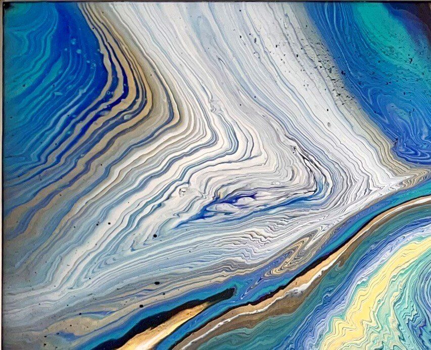 Cuadro abstracto Marea de color - FanMon Art