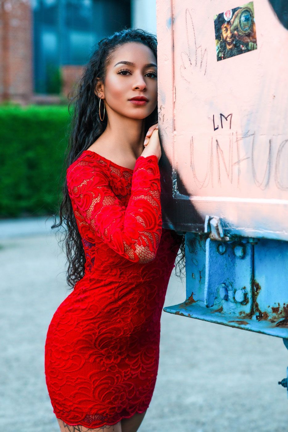 Portraitaufnahme in Hamburg im Freien