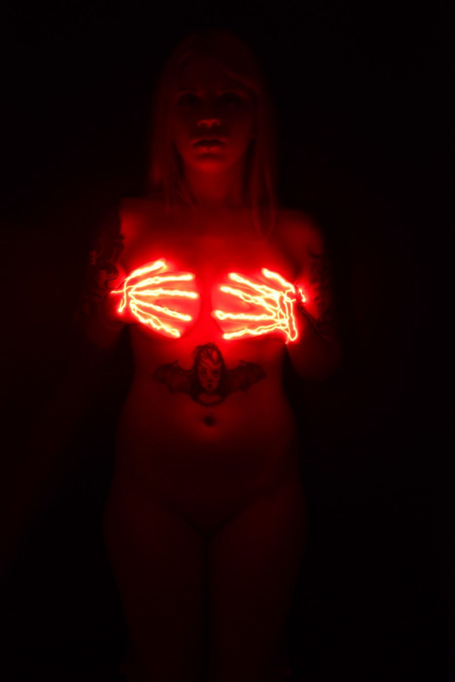 Foto mit Laserlicht