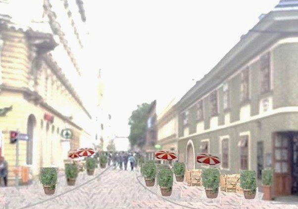 Wien Lange Gasse Begegnungszone Neugestaltung