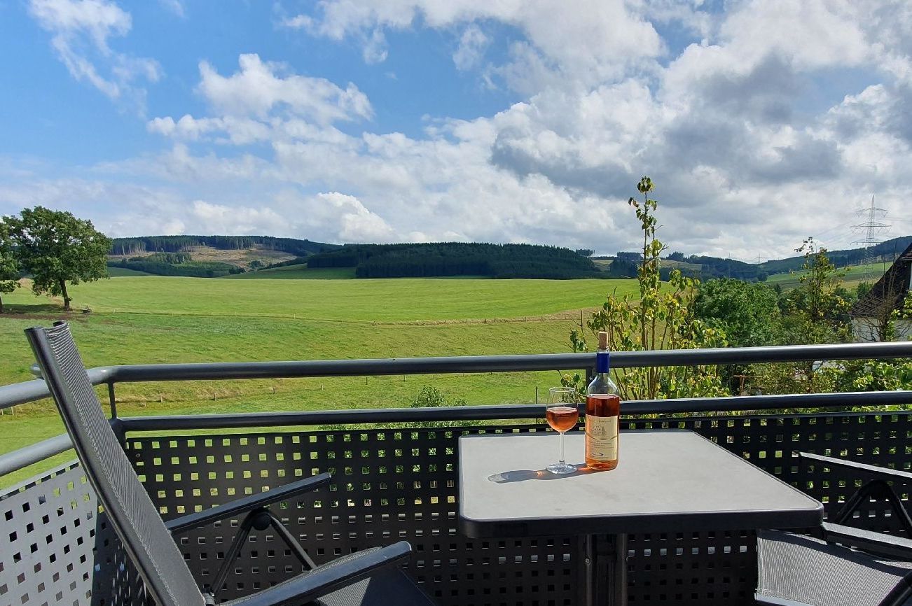 Balkon mit Aussicht