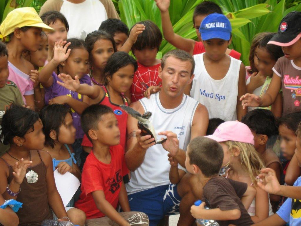 Education à l'environnement à Bora Bora Education à l'environnement à Bora Bora.