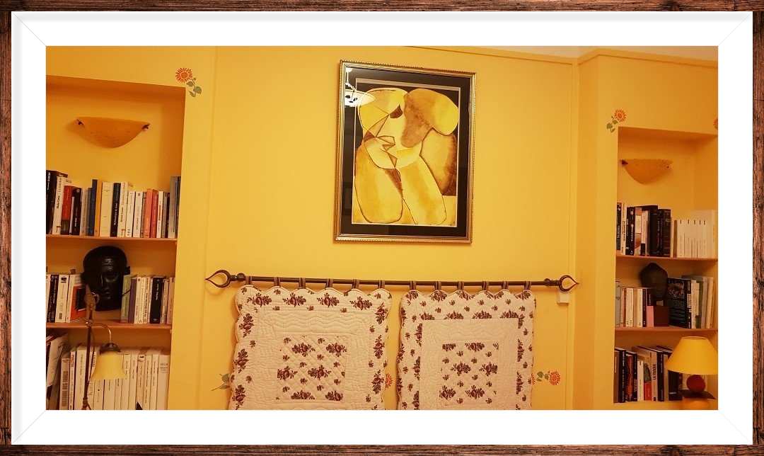 Chambre jaune aquarelle B. Quidet