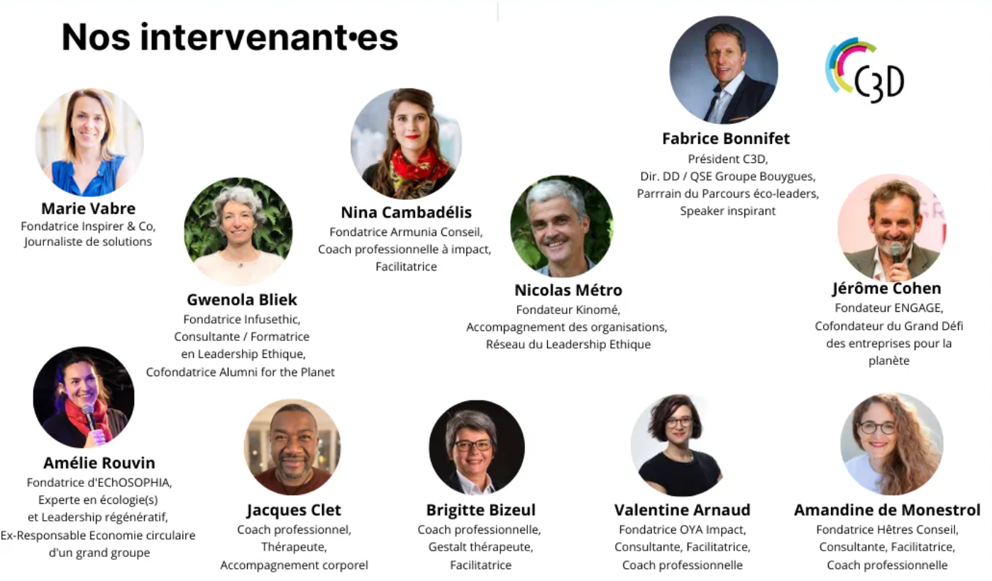 photos d'intervenants dont Amélie Rouvin