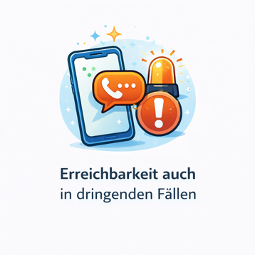 Erreichbarkeit auch in dringenden Fällen