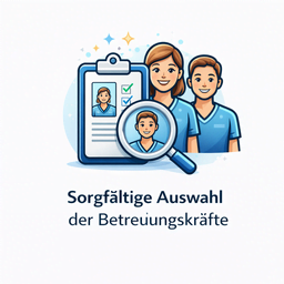 Sorgfältige Auswahl der Betreuungskräfte