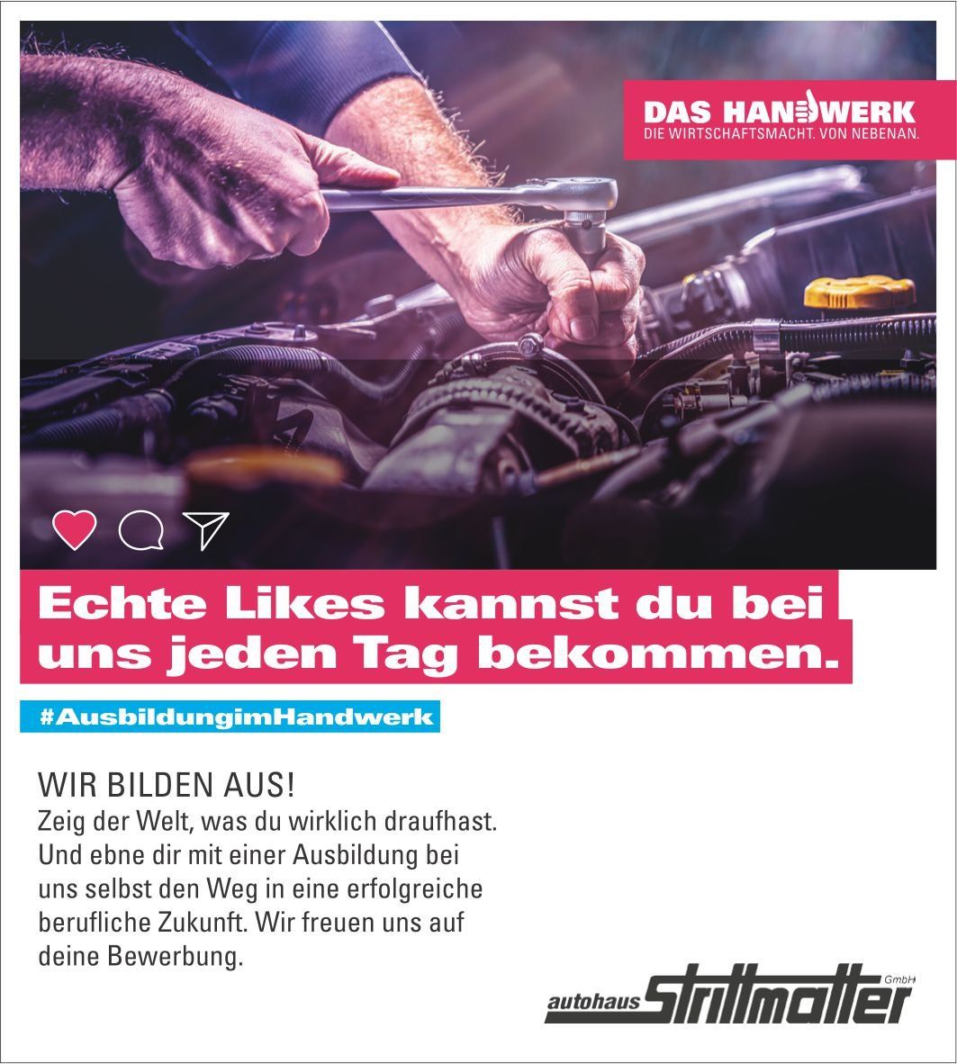 Anzeige: Wir bilden aus!