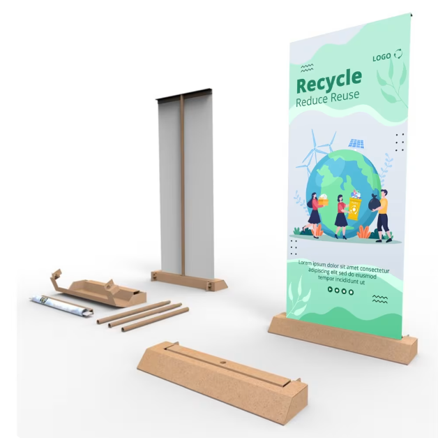 Cardboard Roller banner