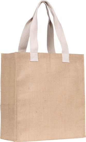 Promotional jute tote bag
