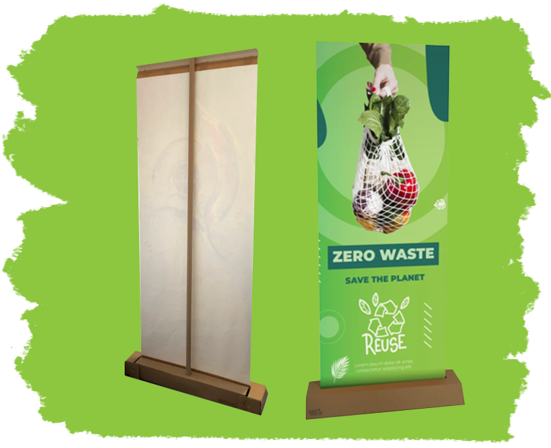 Cardboard Roller Banner for Exhibitions