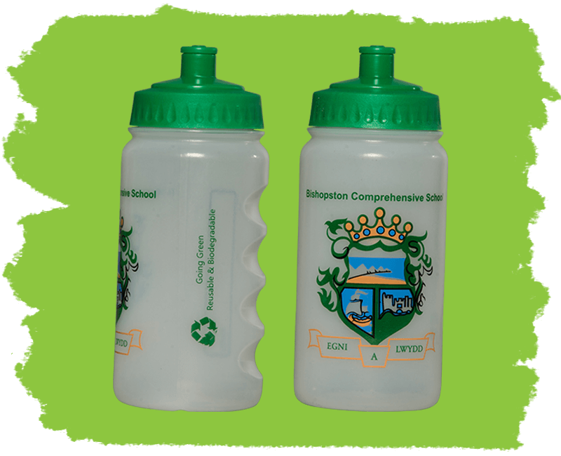 Bio plastic water bottles