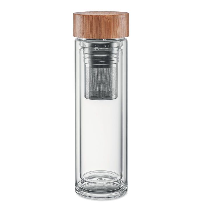 Glass and Bamboo Bottle