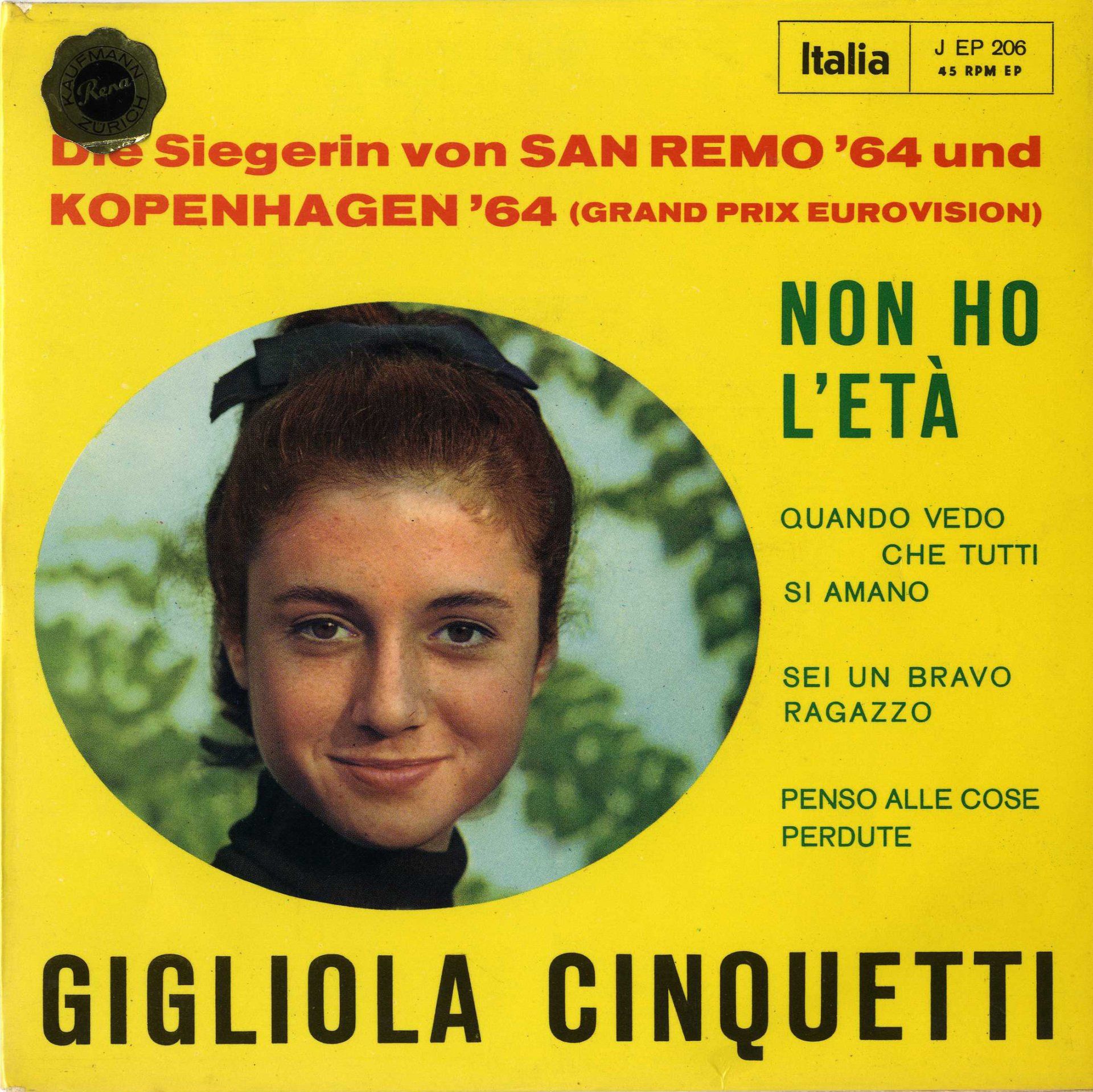 EP Gigliola Cinquetti ESC 1964