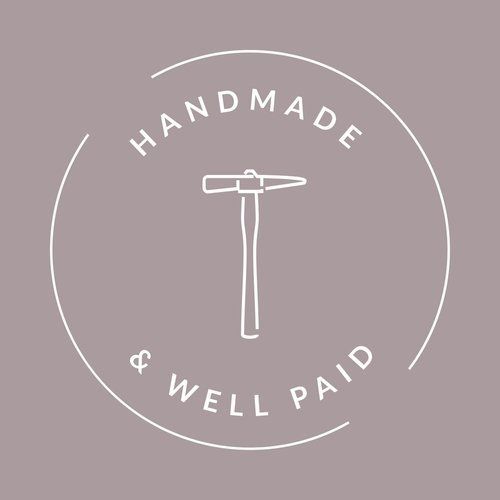 If the maker you are buying from displays the ‘Handmade & Well Paid’ badge you can be assured that they have learnt how to price their work for a sustainable business and have signed the pledge to value their work and their customers with an accurate pricing model that is a win, win for both. Handmade and well paid campaign