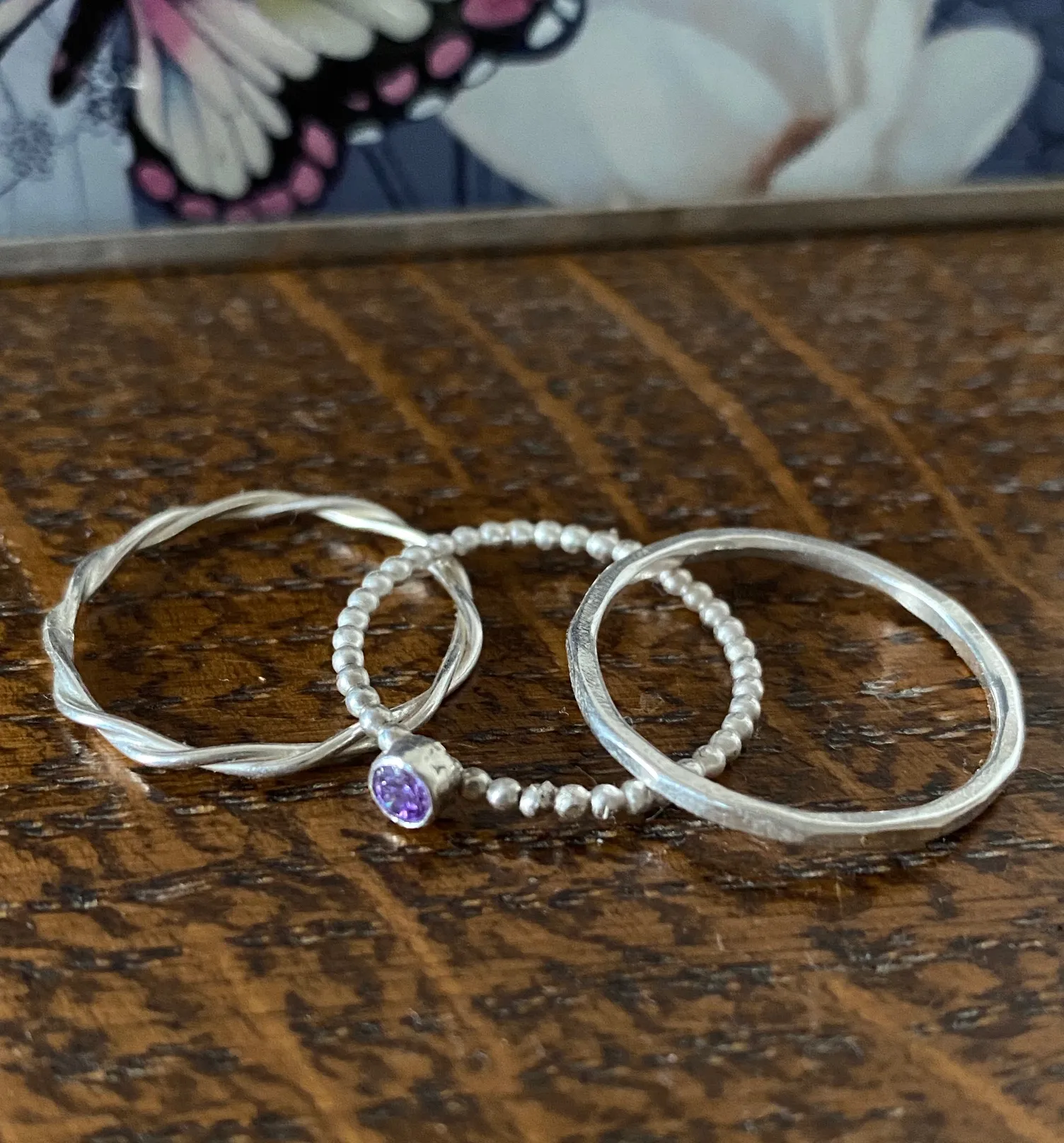 Des bagues d'empilage