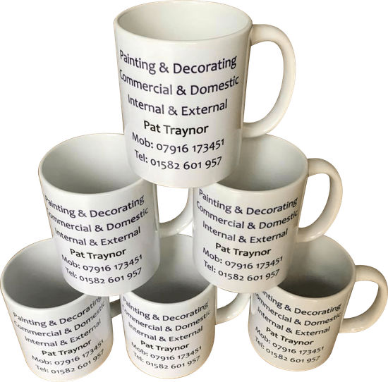 Painting and decorating Milton Keynes mug PTP Pat Traynor