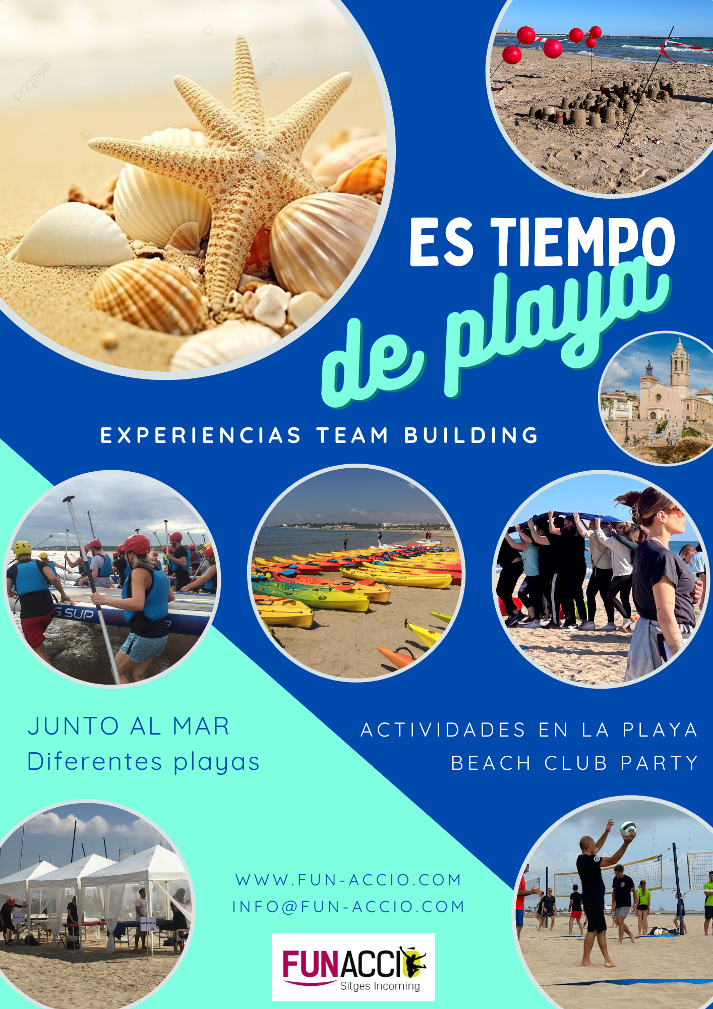 team building en la playa