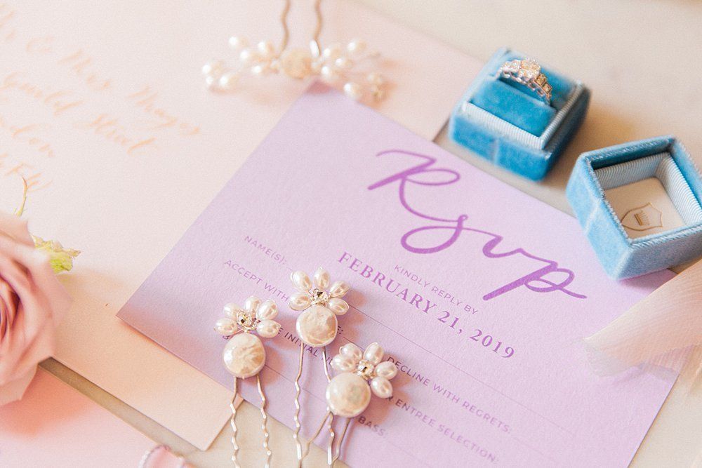 Lilac wedding rsvp