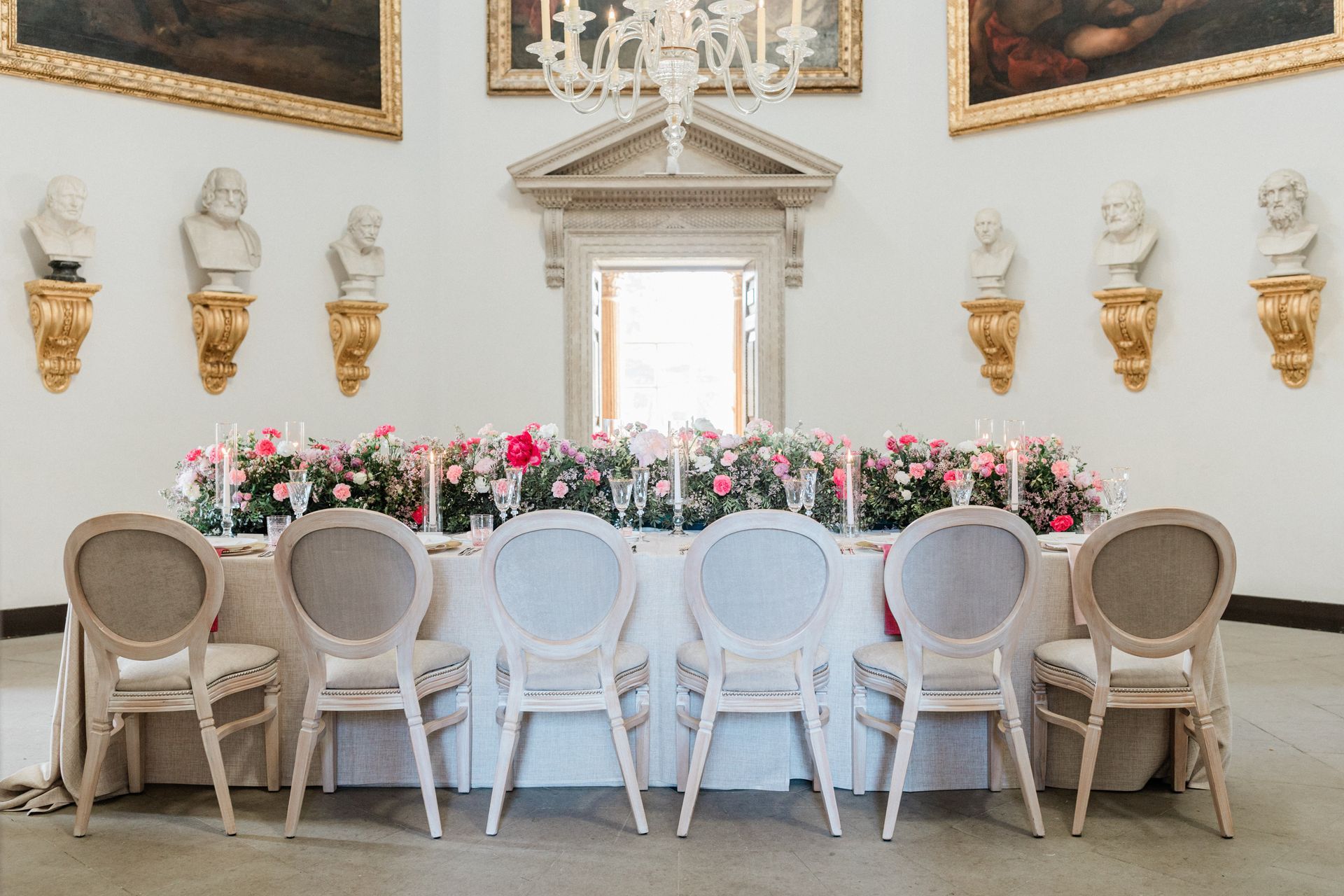 Elegant colourful London wedding reception table planned and styled by Pearline Events