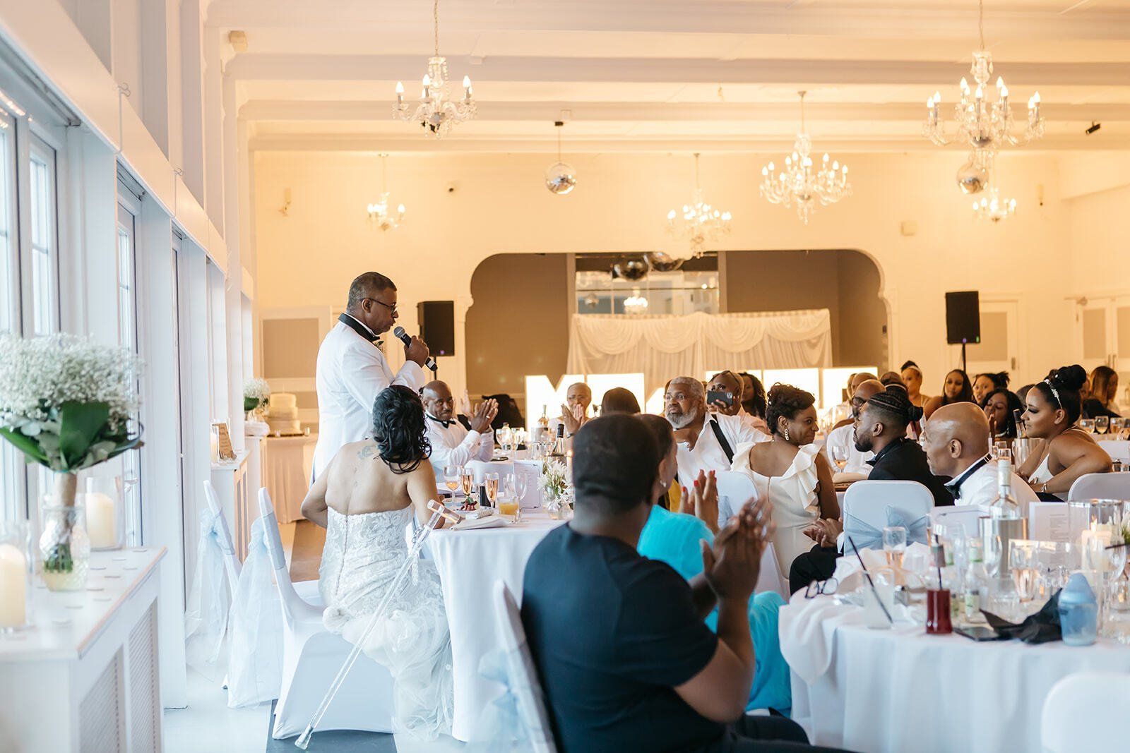 Grooms speech to wedding reception