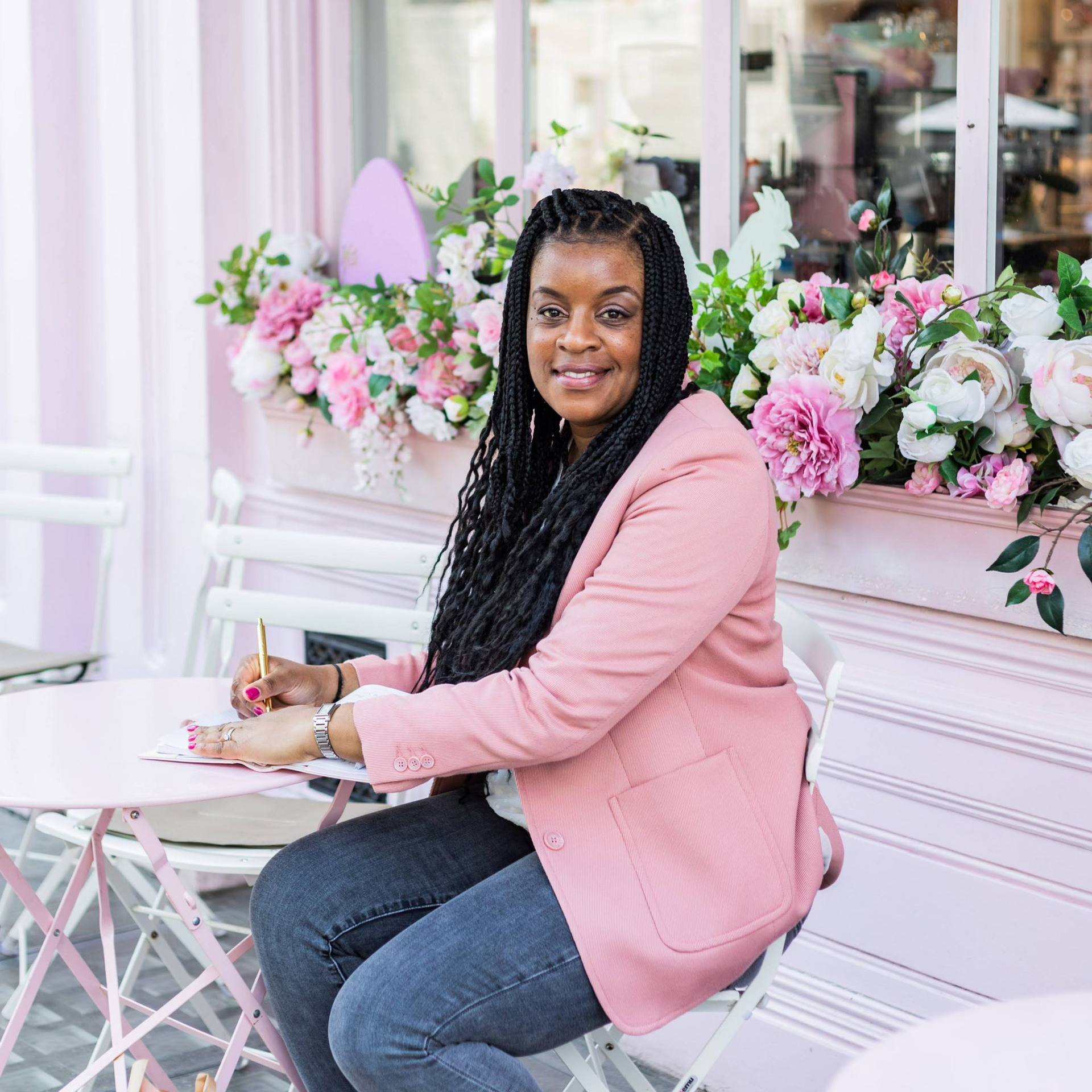 Natasha from Pearline Events during a wedding planning consultation