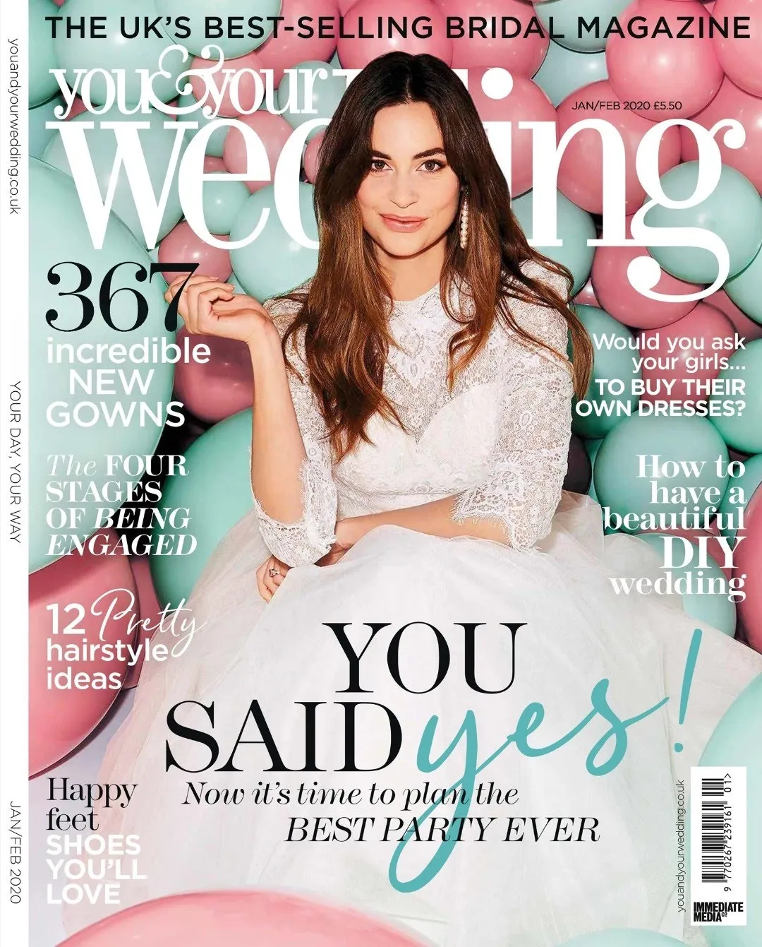 Image of a front cover of You and Your wedding magazine