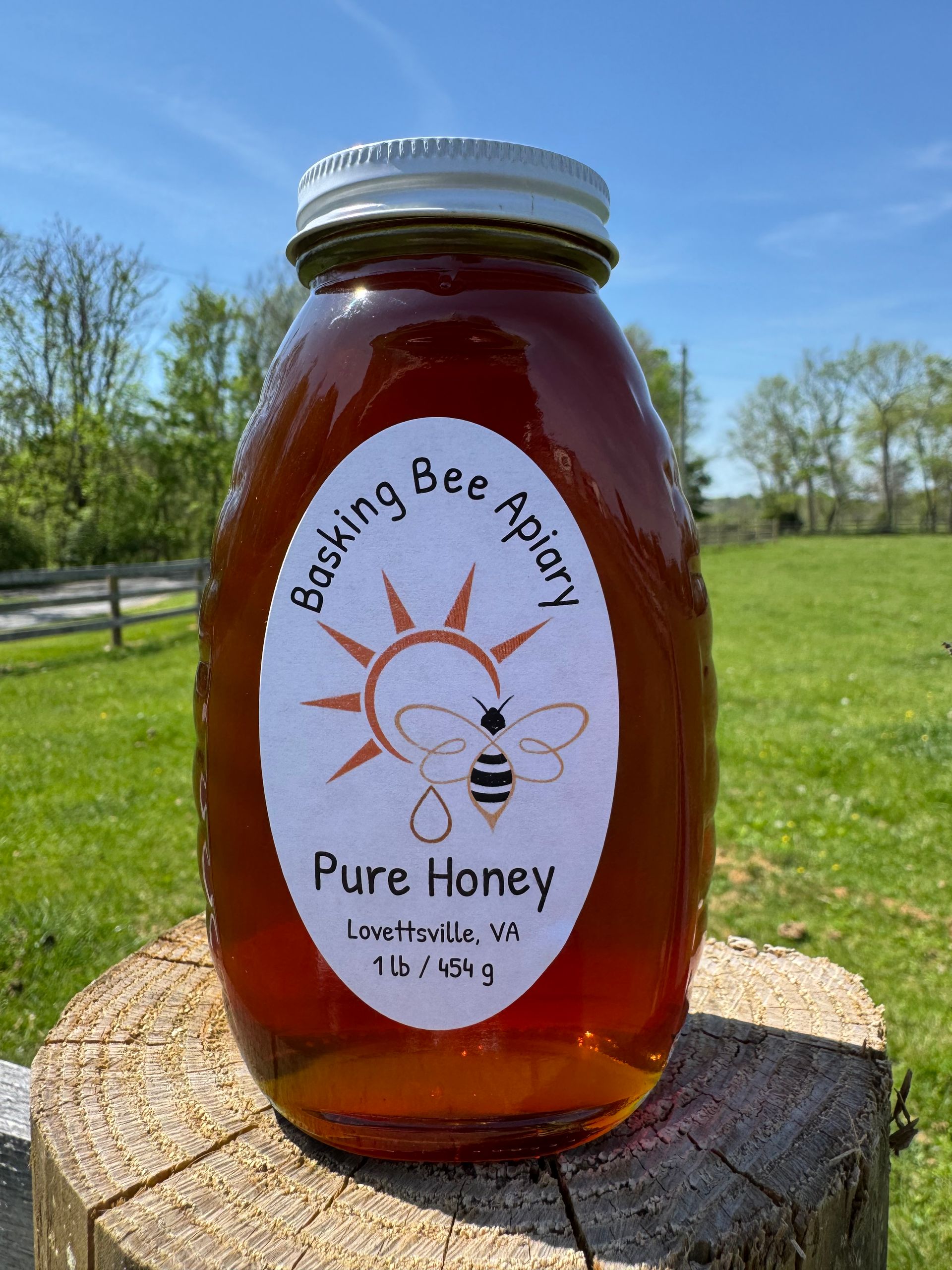 A two pound jar of honey is $22.