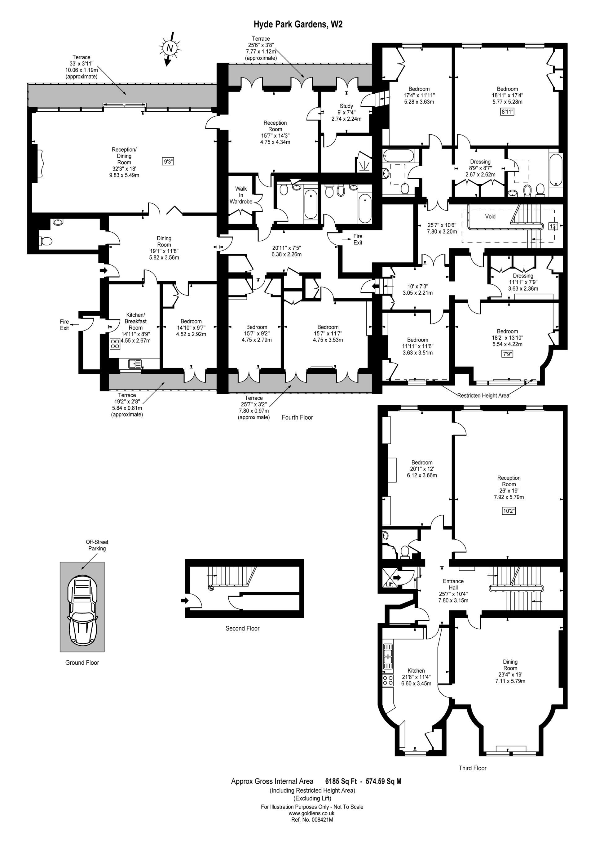 black and white floor plan of a property created in London by Gold Lens Photography Ltd.