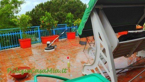 pulizia terrazzi