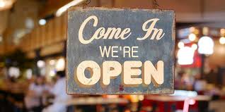 We are Open sign
