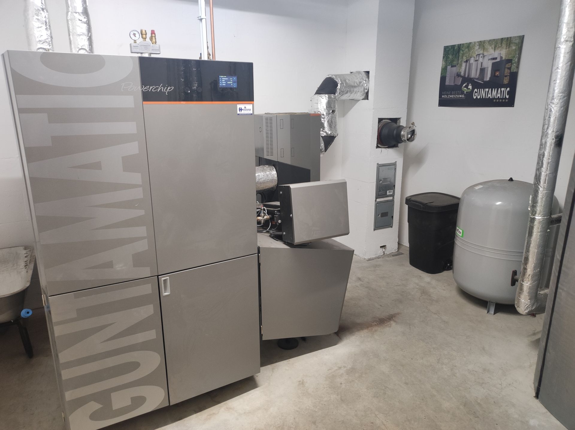 Guntamatic Hackschnitzel Heizraum