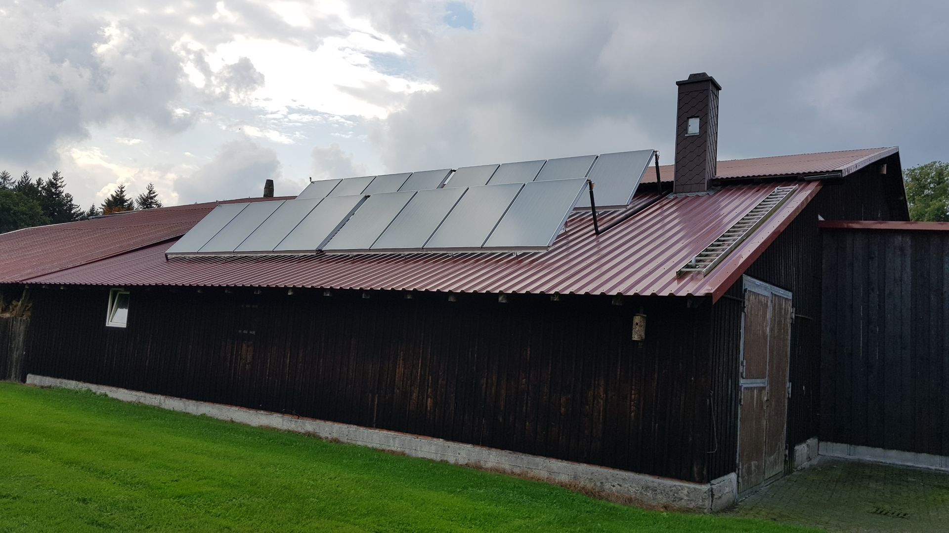 Solaranlage für ein Wärmenetz
