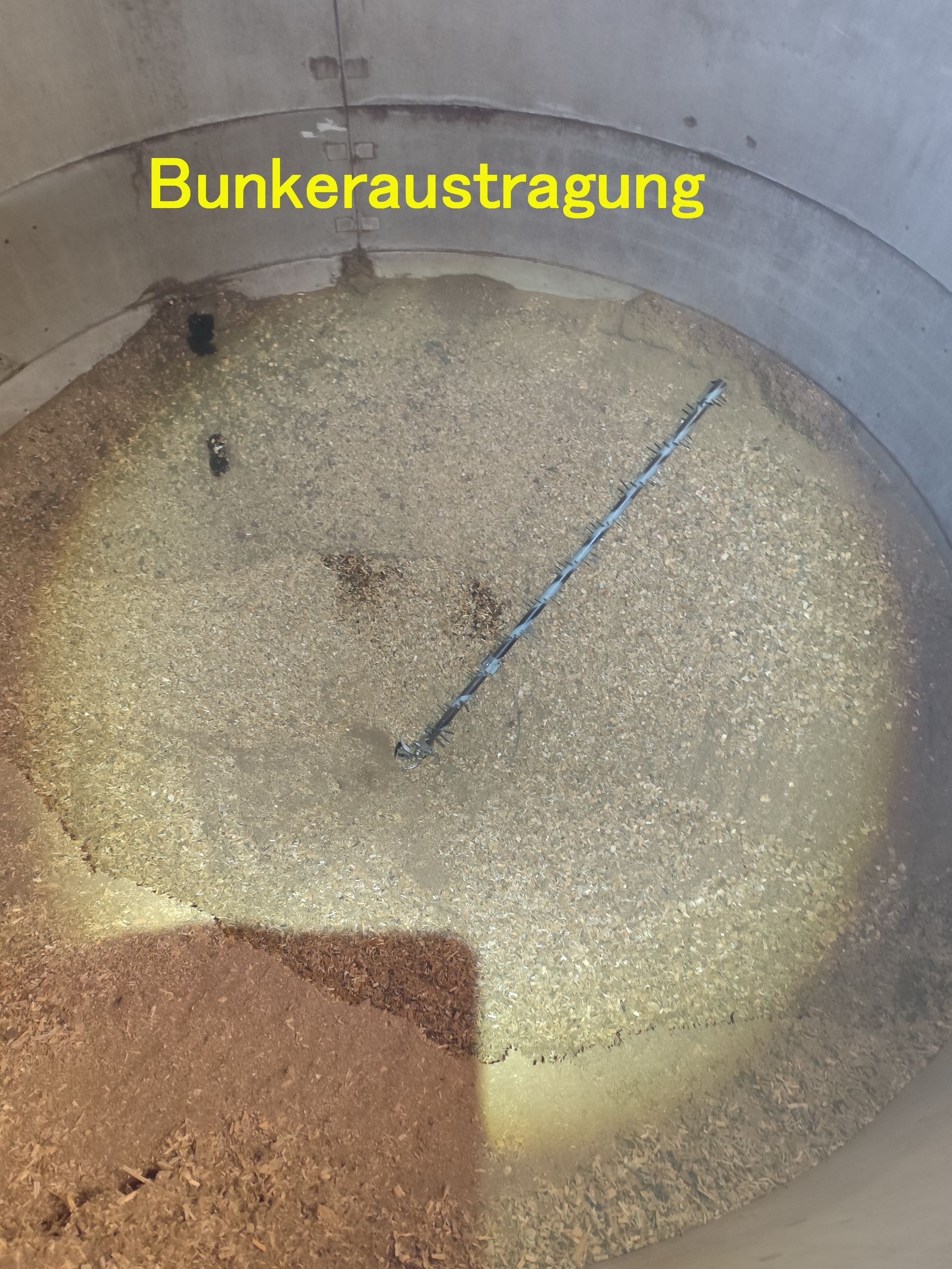 Hackschnitzel Siloaustragung